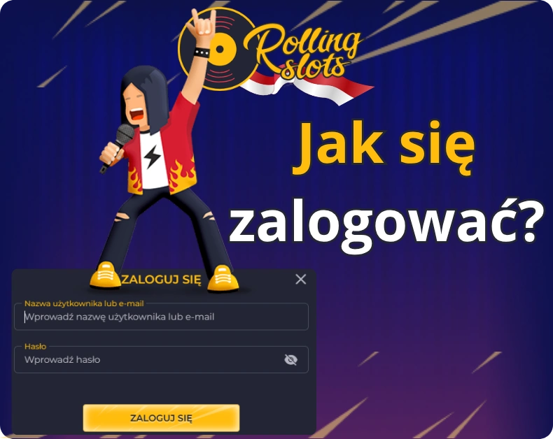 Jak się zalogować – Rolling Slots Casino instrukcja