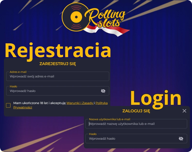Rejestracia Login